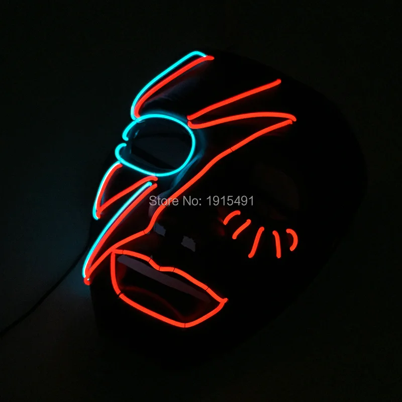 Glowing EL Wire Halloween Scar Mask Cosplay Props LED Light Up Lightning Mask Christmas Lights Fluorescent Party Dance Show
Glowing EL Wire Halloween Scar Mask Cosplay Props LED Light Up Lightning Mask Christmas Lights Fluorescent Party Dance Show