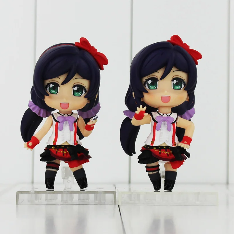 Фигурки героев японского аниме Love Live Nozomi Tojo Q Version из ПВХ 10 см 2 шт./лот подарки для