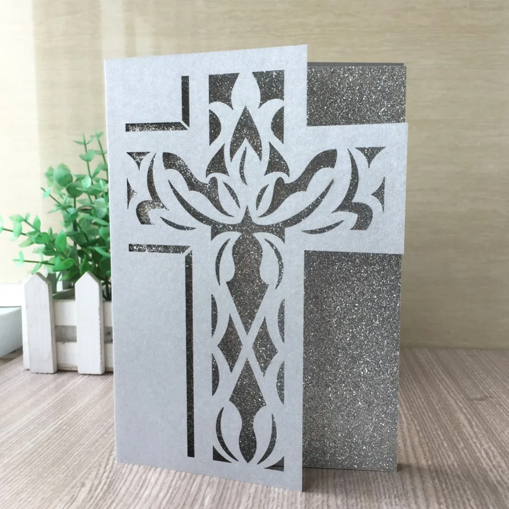 45pcs New Arrival Cross Pattern Invitation Card Laser Cut Wedding Invitations Party Supplies Easter Celebration
45pcs New Arrival Cross Pattern Invitation Card Laser Cut Wedding Invitations Party Supplies Easter Celebration