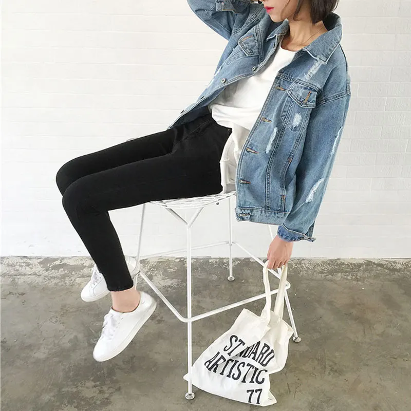 2019 Women's Modis Hole Denim Women's Jacket 2019 Spring Jacket Women's Mid-length Cardigan Casual Jacket Size S-XXXL
2019 Women's Modis Hole Denim Women's Jacket 2019 Spring Jacket Women's Mid-length Cardigan Casual Jacket Size S-XXXL