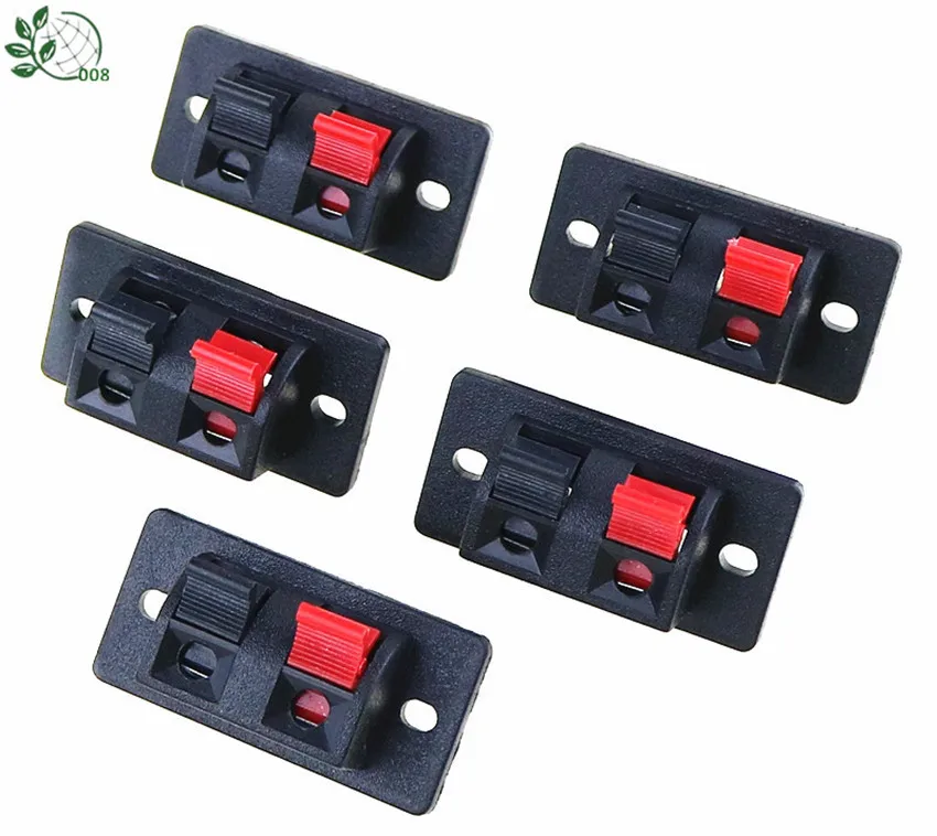 2019 Hot 5 Pcs 2 Positions Connector Terminal Push in Jack Spring Load Audio Speaker Terminals
2019 Hot 5 Pcs 2 Positions Connector Terminal Push in Jack Spring Load Audio Speaker Terminals