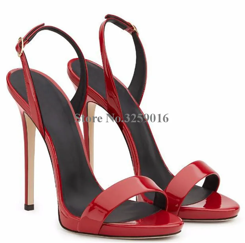 Hot Selling Women Fashion Open Toe Patent Leather Thin Heel Sandals One Strap Red Gold Black High Heel Sandals Dress Shoes
Hot Selling Women Fashion Open Toe Patent Leather Thin Heel Sandals One Strap Red Gold Black High Heel Sandals Dress Shoes