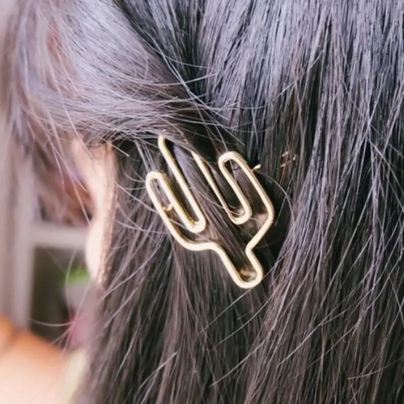Metal Alloy Hair Clips For Girls Minimalist Hollow Western Cactus Shape Geometry Polished Hairpins Hair Decoration
Metal Alloy Hair Clips For Girls Minimalist Hollow Western Cactus Shape Geometry Polished Hairpins Hair Decoration