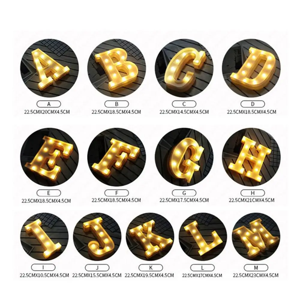 INS hot English letter light LED symbol modeling lamp wedding digital light birthday proposal white light
INS hot English letter light LED symbol modeling lamp wedding digital light birthday proposal white light