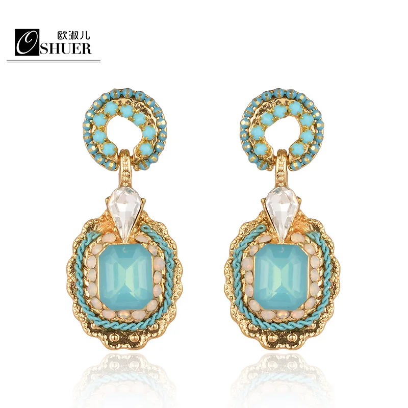 OSHUER New Fashion Brand Jewelry Luxury Wedding Stud Earrings For Women Gold Plate Crystal Earrings
OSHUER New Fashion Brand Jewelry Luxury Wedding Stud Earrings For Women Gold Plate Crystal Earrings