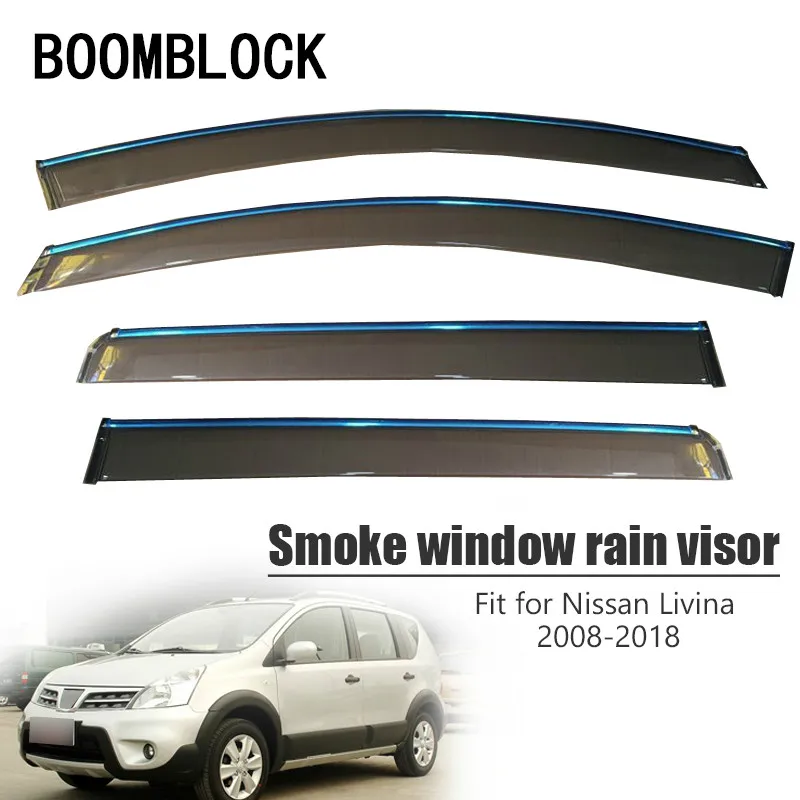 BOOMBLOCK 4 шт. автомобильные Чехлы, козырек для окна, защита от солнца, дождя, ветра, навес, щит из АБС-пластика для Nissan Livina 2008-2018
BOOMBLOCK 4 шт. автомобильные Чехлы, козырек для окна, защита от солнца, дождя, ветра, навес, щит из АБС-пластика для Nissan Livina 2008-2018
