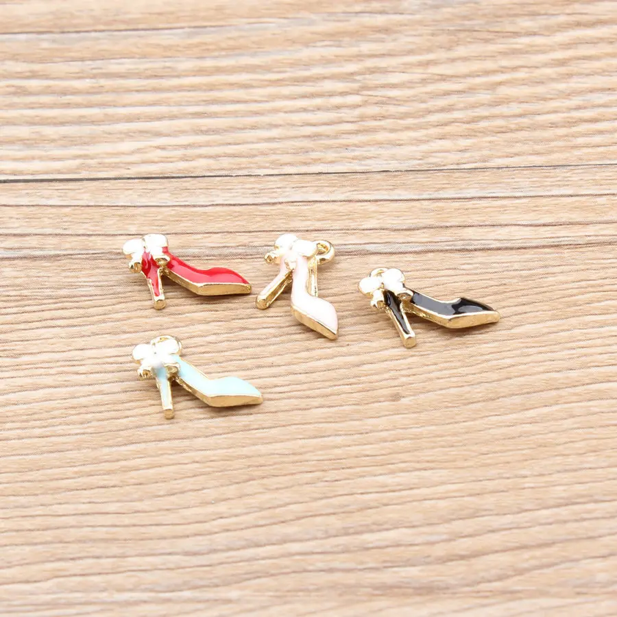 10pcs/lot Bow high-heeled shoes 12*14mm pendant alloy enamel charm for jewelry making DIY accessories of necklace bracelet
10pcs/lot Bow high-heeled shoes 12*14mm pendant alloy enamel charm for jewelry making DIY accessories of necklace bracelet