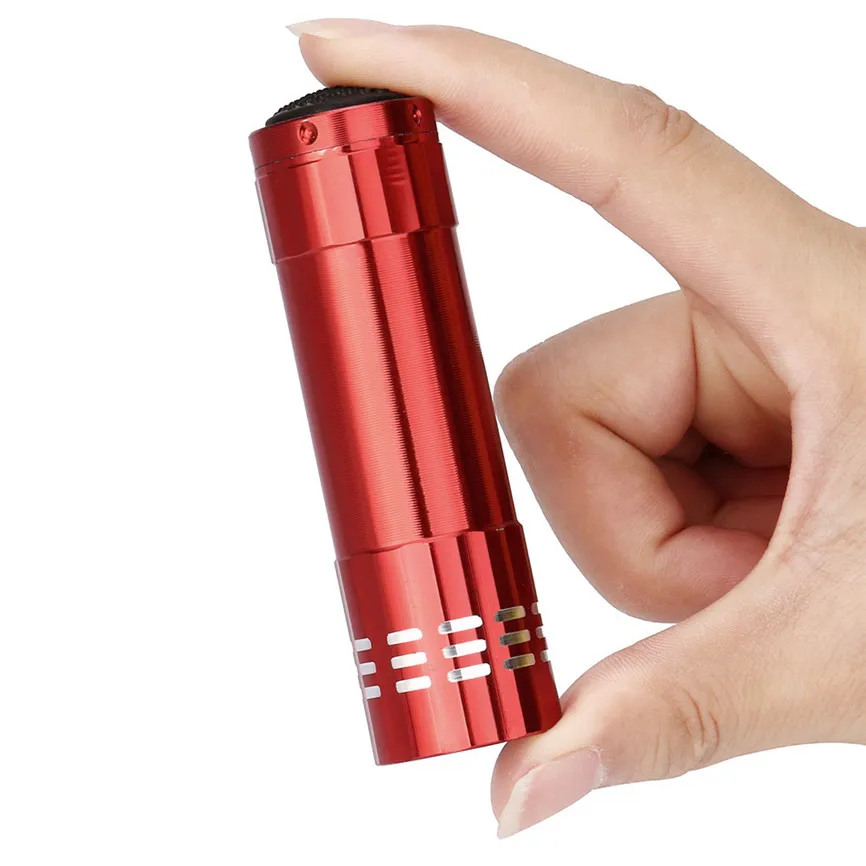 2020 Hot! Super Mini Aluminum Uv Ultra Violet 9 Led Flashlight Blacklight Torch Light Lamp Red Dropshipping 918 | Лампы и освещение