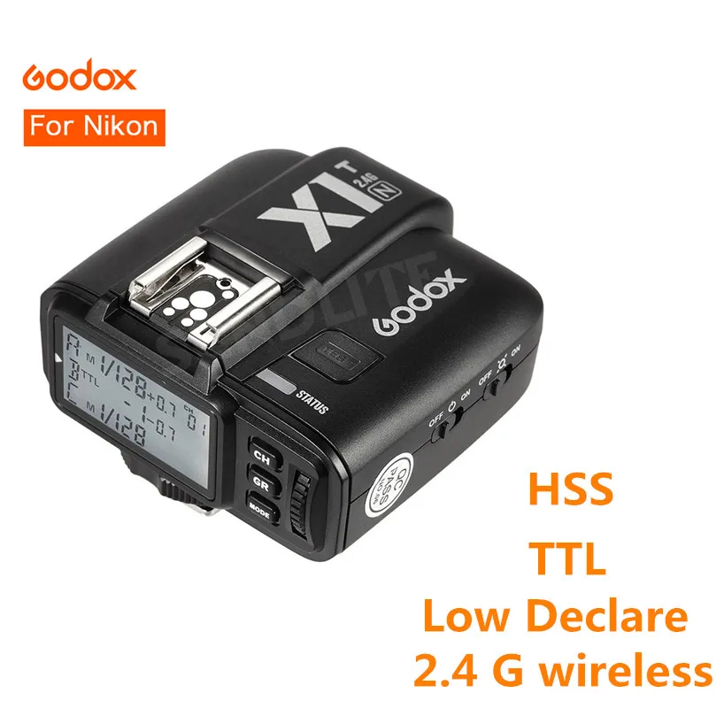 Godox X1N X1T N TTL 2 4G беспроводной 1 / 8000s HSS 32 каналов Камера Flash Trigger передатчик для Nikon d3300