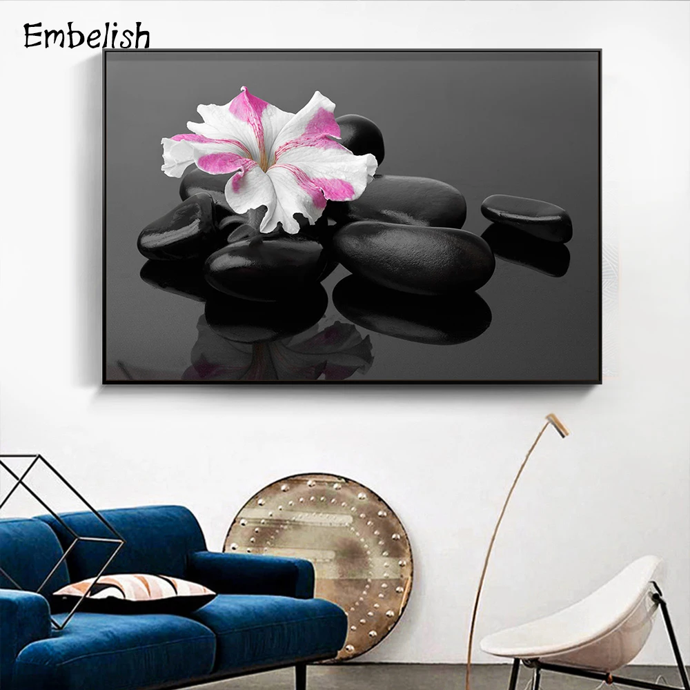 Embelish 1 Pieces Big Size Black Stones And Flowers Spa Wall Art Pictures For Living Room HD Canvas Painting Home Decor Artwork
Embelish 1 Pieces Big Size Black Stones And Flowers Spa Wall Art Pictures For Living Room HD Canvas Painting Home Decor Artwork