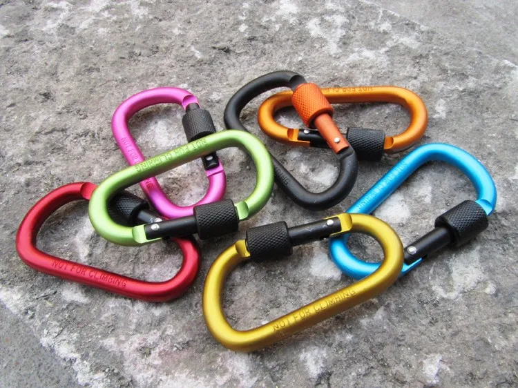 1Pcs Outdoor multi colors Safety Buckle With Lock Aluminium Alloy Climbing Button Carabiner Camping Hiking D-shaped Hook Ring
1Pcs Outdoor multi colors Safety Buckle With Lock Aluminium Alloy Climbing Button Carabiner Camping Hiking D-shaped Hook Ring