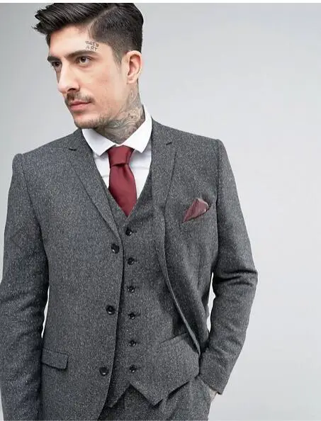 Latest Design Custom Made Vintage Tweed Wool Suits For Men 3 Pieces Wedding Groom Tuxedos Ternos Masculino(Jacket+Pant+Vest)
Latest Design Custom Made Vintage Tweed Wool Suits For Men 3 Pieces Wedding Groom Tuxedos Ternos Masculino(Jacket+Pant+Vest)