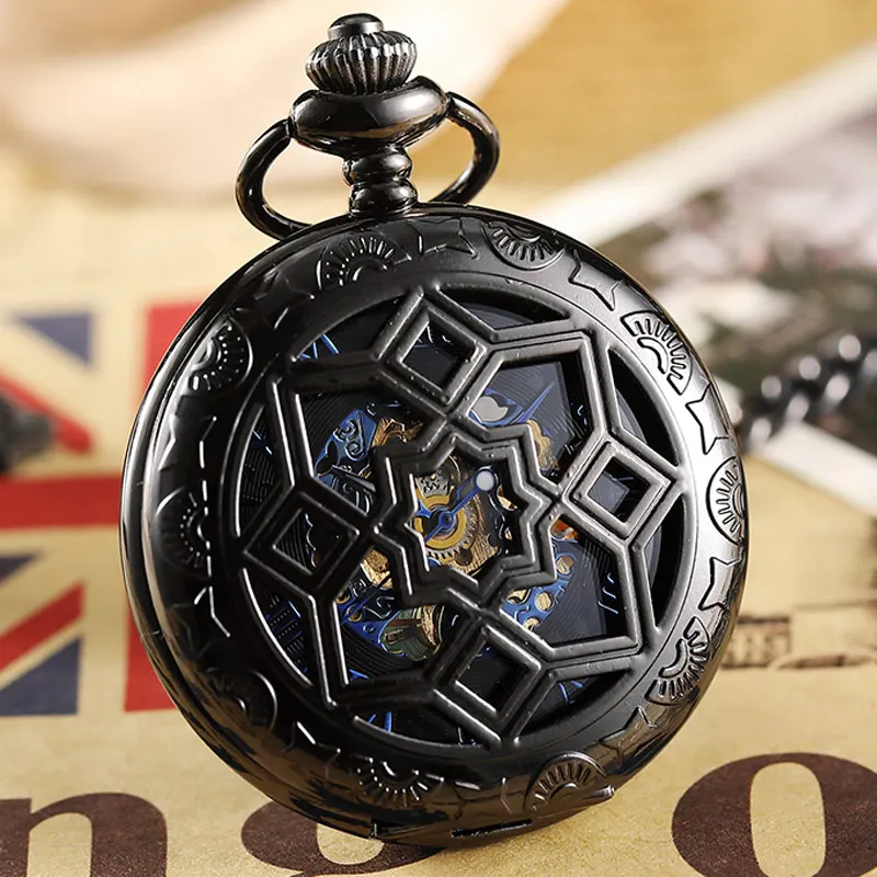Vintage Steampunk Geometric Patterns Hollow Mechanical Pocket Watch Necklace Retro Fob Chain Clock Pendant Men Women Gift
Vintage Steampunk Geometric Patterns Hollow Mechanical Pocket Watch Necklace Retro Fob Chain Clock Pendant Men Women Gift