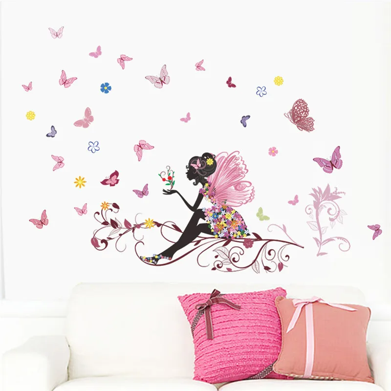 Flower Fairy pink colorful tree branch butterfly home decal wall sticker girl women bedroom diy kids room nursery party mural
Flower Fairy pink colorful tree branch butterfly home decal wall sticker girl women bedroom diy kids room nursery party mural