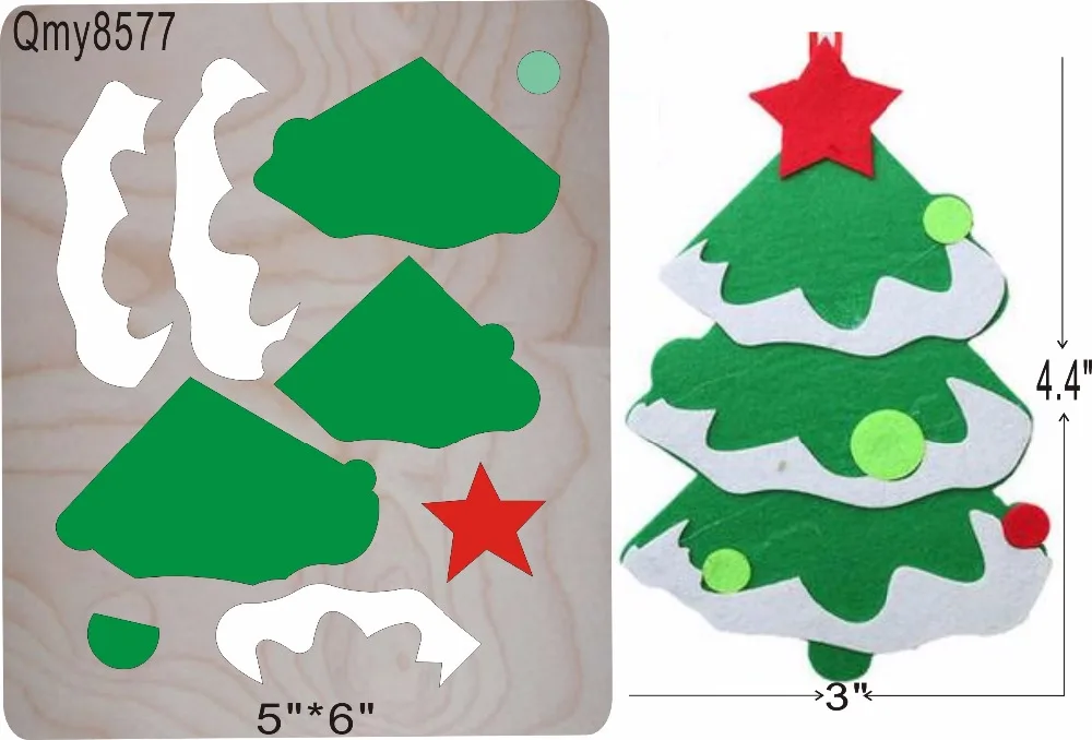 christmas tree 1 new wooden mould cutting dies for scrapbooking Thickness-15.8mm