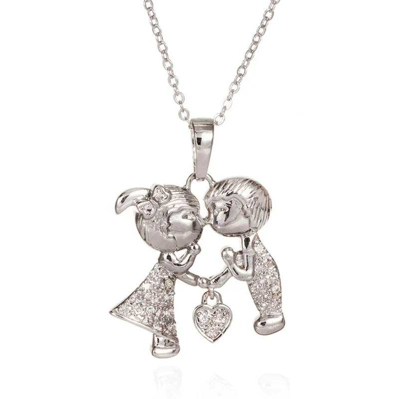 

Kuniu Heart Print Choker Pendant Necklace for Women Romantic Lovely Wedding Anniversary Bride Fashion Jewelry