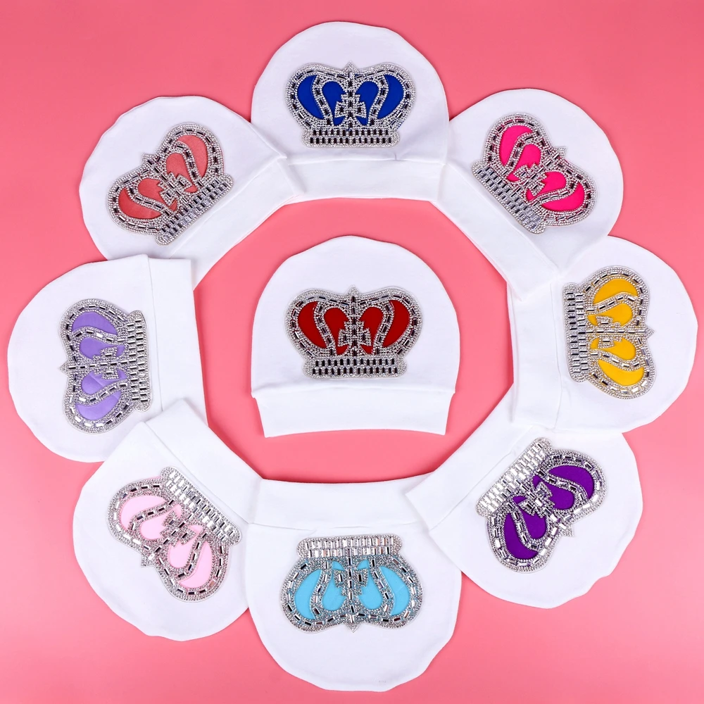 0-3 Months Newborn Baby Hat White Color Rhinestone Crown Shape Children Cap Cotton Baby Hats and Caps For New Baby Boy Girl Gift
0-3 Months Newborn Baby Hat White Color Rhinestone Crown Shape Children Cap Cotton Baby Hats and Caps For New Baby Boy Girl Gift