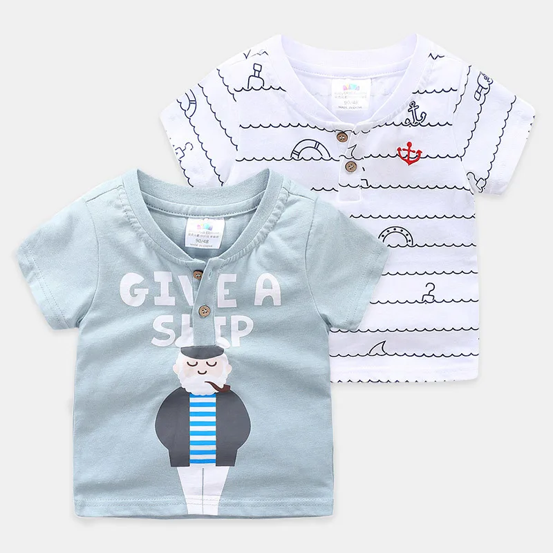 New 2019 Summer Toddler Baby Boys Cotton T Shirt Clothes Short Sleeve Cartoon Striped T Shirt for Infant Boys Children Clothes
New 2019 Summer Toddler Baby Boys Cotton T Shirt Clothes Short Sleeve Cartoon Striped T Shirt for Infant Boys Children Clothes