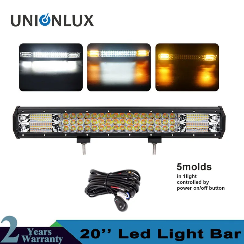 20inch White & Amber Flash 288W LED Light Bar Triple Row Combo For Off road Trucks Boat SUV ATV 4WD 4x4 CAR Strobe LED Bar 12v
20inch White & Amber Flash 288W LED Light Bar Triple Row Combo For Off road Trucks Boat SUV ATV 4WD 4x4 CAR Strobe LED Bar 12v