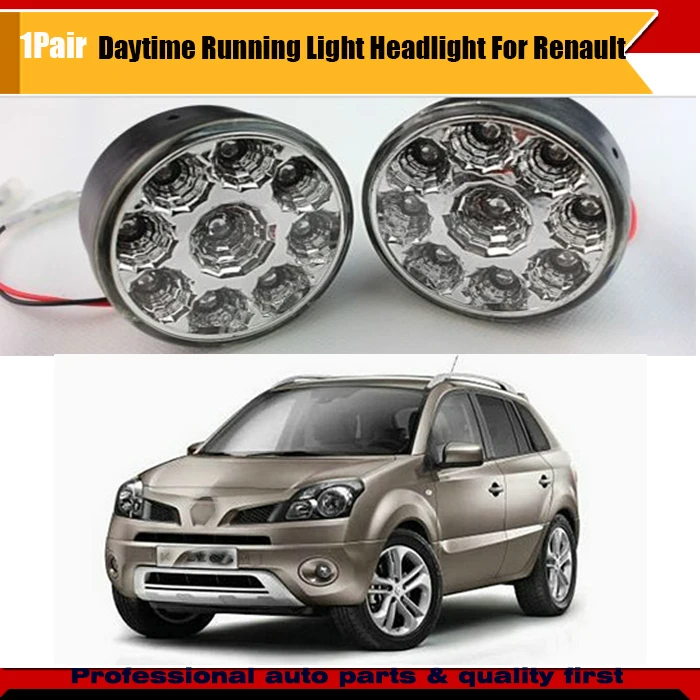 2pcs 9 LED Round Daytime Driving Running Light DRL Car Fog Head Lights For Duster Fluence Laguna Scenic II Kangoo Scala
2pcs 9 LED Round Daytime Driving Running Light DRL Car Fog Head Lights For Duster Fluence Laguna Scenic II Kangoo Scala