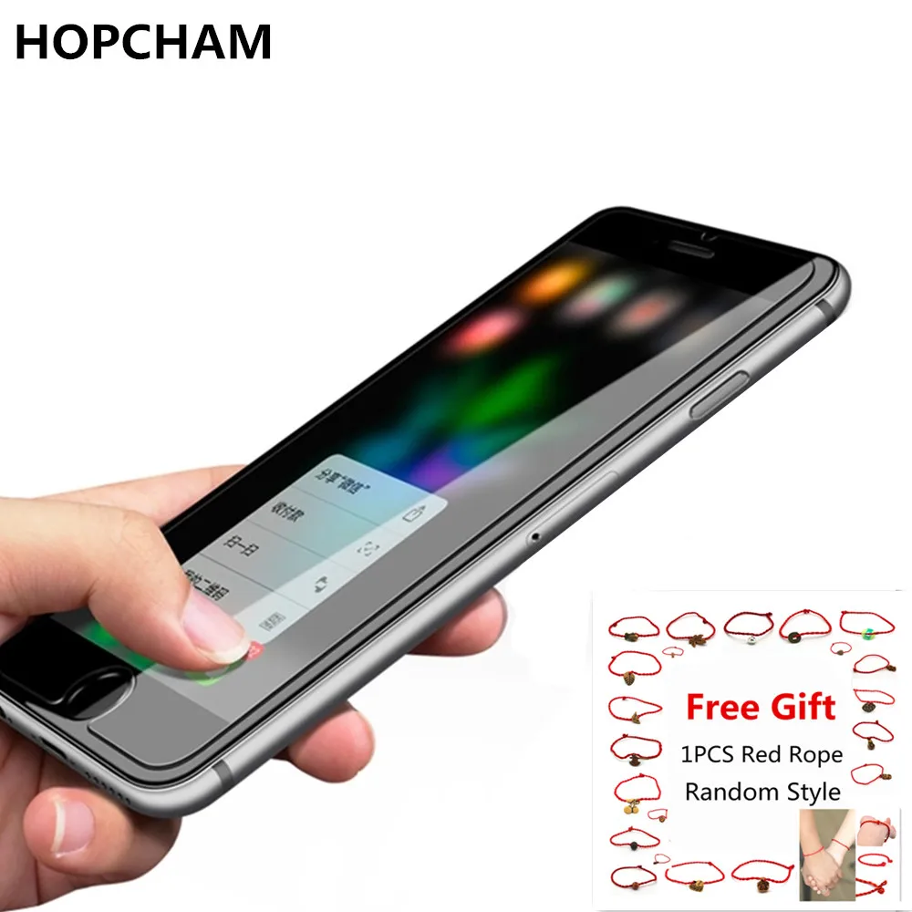 HOPCHAM 2 шт Закаленное стекло пленка для iPhone 7 8 8plus дуговая небьющаяся твердость 9H 5 6