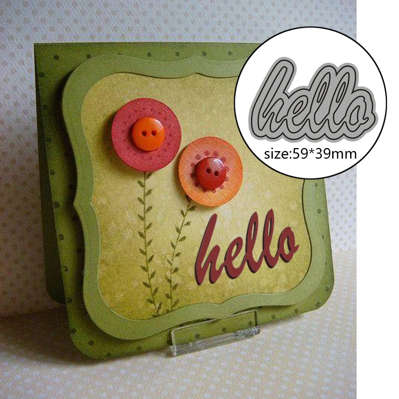 New Metal Cutting Dies Greeting Letter Hello For Decor Card DIY Scrapbooking Embossing stencil Paper Craft Album template
New Metal Cutting Dies Greeting Letter Hello For Decor Card DIY Scrapbooking Embossing stencil Paper Craft Album template