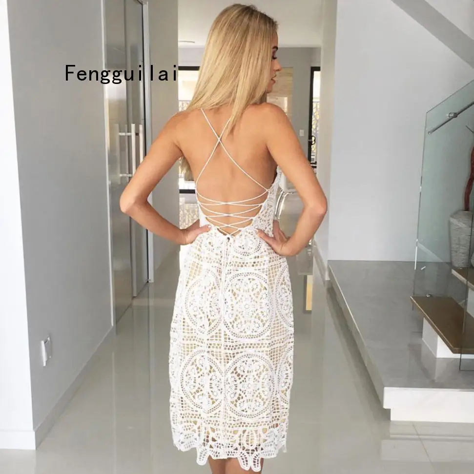2019 Sexy Party Dress Women Summer Deep V Neck Backless Lace Dresses Fashion Sleeveless Halter Bandage Midi Dress
2019 Sexy Party Dress Women Summer Deep V Neck Backless Lace Dresses Fashion Sleeveless Halter Bandage Midi Dress