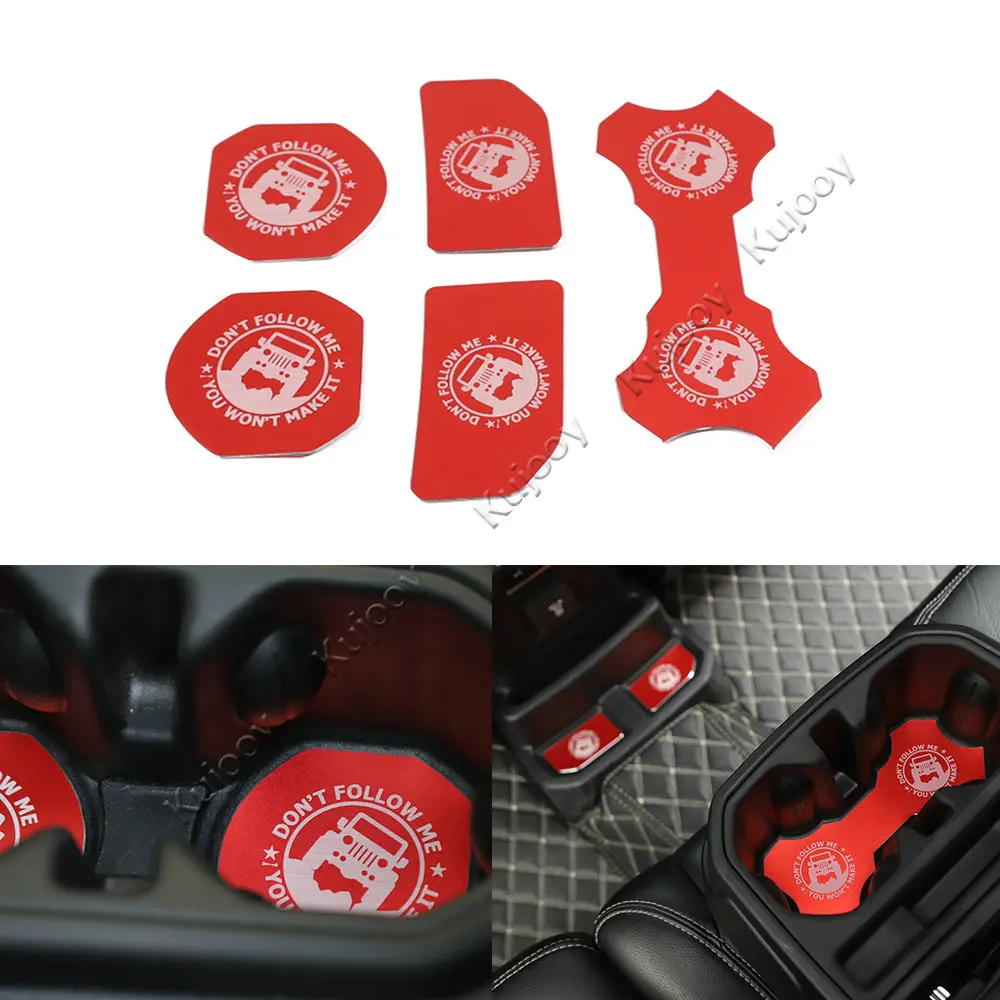 Red/ Silver Car Interior Mouldings Cup Pad Water Bottle Cup Holder Mat for Jeep Wrangler JL 2018 Up Car Accessories Styling
Red/ Silver Car Interior Mouldings Cup Pad Water Bottle Cup Holder Mat for Jeep Wrangler JL 2018 Up Car Accessories Styling
