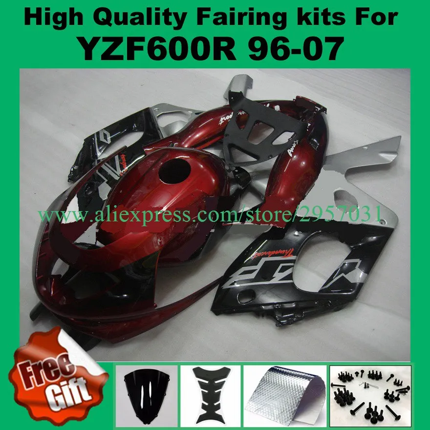 For YAMAHA YZF600R 96-07 YZF 600R 600 96 97 98 99 00 01 02 03 04 05 06 07 Black Red Gray Fairing Free screws+gifts
For YAMAHA YZF600R 96-07 YZF 600R 600 96 97 98 99 00 01 02 03 04 05 06 07 Black Red Gray Fairing Free screws+gifts