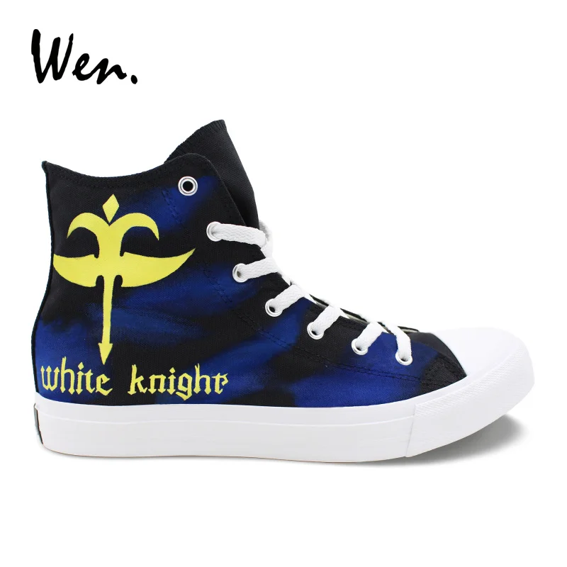 Wen Graffiti Vulcanize Shoes Men Thick bottom Lacing Flat Code Geass White Knight Hand Painted Canvas Sneakers Custom Design
Wen Graffiti Vulcanize Shoes Men Thick bottom Lacing Flat Code Geass White Knight Hand Painted Canvas Sneakers Custom Design