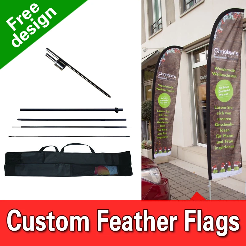 Free Design Free Shipping Double Sided In-ground Spike Flag Signs Advertising Outdoor Feather Banners Printed Feather Flags
Free Design Free Shipping Double Sided In-ground Spike Flag Signs Advertising Outdoor Feather Banners Printed Feather Flags