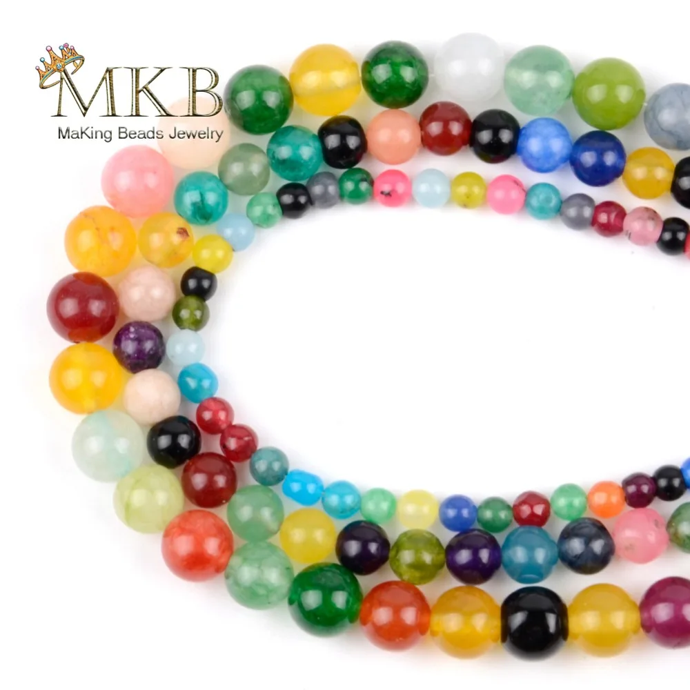 Wholesale Natural Stone Beads Multicolor Jades Round Loose Beads For Jewelry Making 4/6/8/10mm Pick Size 15inches
Wholesale Natural Stone Beads Multicolor Jades Round Loose Beads For Jewelry Making 4/6/8/10mm Pick Size 15inches