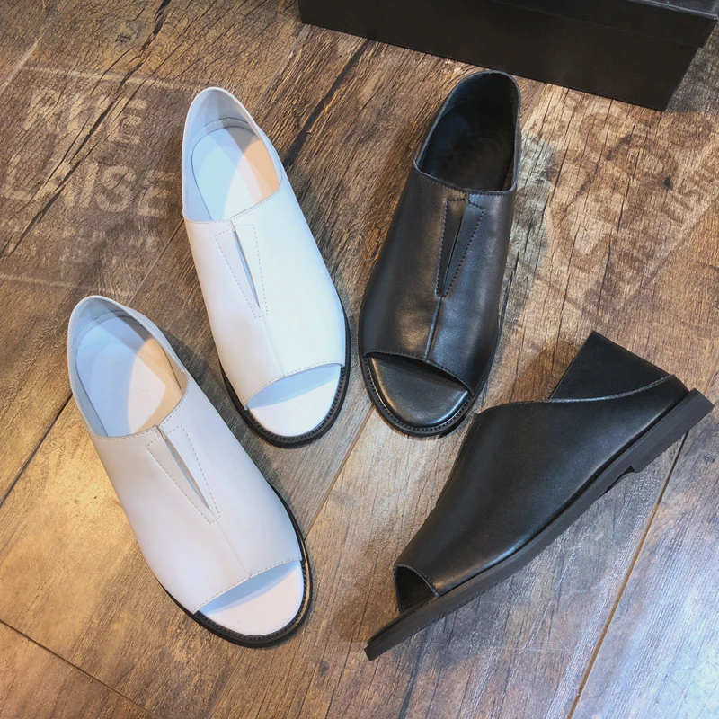 New Arrival Leisure Sandals White Black Slip on peep toe Summer Gladiators Rome Beach Shoes Hombre Sapatos
New Arrival Leisure Sandals White Black Slip on peep toe Summer Gladiators Rome Beach Shoes Hombre Sapatos