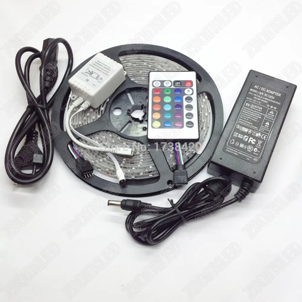RGB LED Strip 3528 smd With 24key Controller +3A Power Supply Waterproof IP65 flexible led ribbon 300 Leds 5m home Decoration
RGB LED Strip 3528 smd With 24key Controller +3A Power Supply Waterproof IP65 flexible led ribbon 300 Leds 5m home Decoration