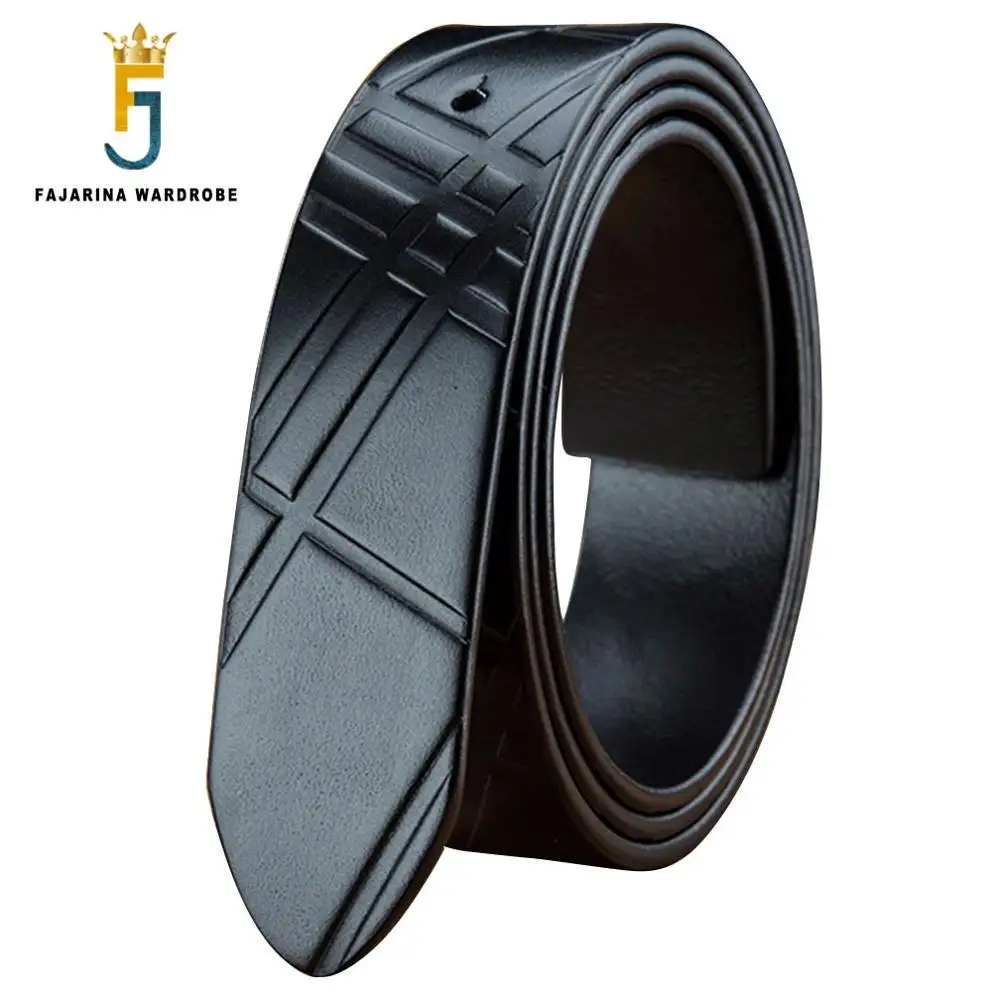 FAJARINA Quality Cow Skin Genuine Leather Striped Pattern Men Cowhide Smooth Slide Style 3.3cm Belts without Buckle Cow Skin
FAJARINA Quality Cow Skin Genuine Leather Striped Pattern Men Cowhide Smooth Slide Style 3.3cm Belts without Buckle Cow Skin