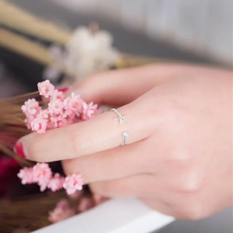 RM022 очаровательное женское кольцо на палец модное Открытое со стразами в виде