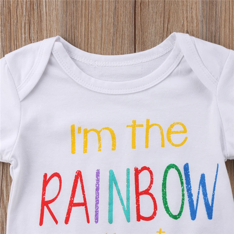 Детское летнее боди pudcoco с коротким рукавом и надписью «I am the rainbow» для новорожденных мальчиков и девочек 0-18 месяцев
Детское летнее боди pudcoco с коротким рукавом и надписью «I am the rainbow» для новорожденных мальчиков и девочек 0-18 месяцев