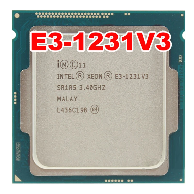 Intel XEON E3-1231V3 1231 V3 3.40GHz Quad-Core E3 1231V3 8MB DD R3 DDR3L-1600 LGA 1150 TPD 80W 1 year warranty
Intel XEON E3-1231V3 1231 V3 3.40GHz Quad-Core E3 1231V3 8MB DD R3 DDR3L-1600 LGA 1150 TPD 80W 1 year warranty