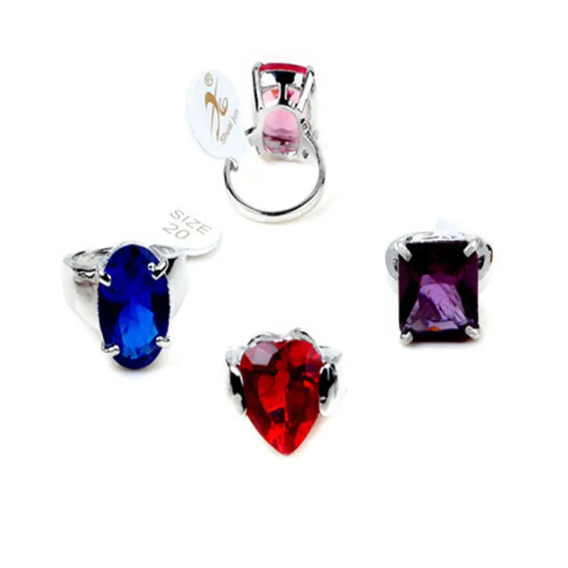 Wholesale 5Pcs/lot Zircon Crystal Rings for Men Women Silver Plated Austrian Crystal Wedding Rings Jewelry Mix colors 16-20mm
Wholesale 5Pcs/lot Zircon Crystal Rings for Men Women Silver Plated Austrian Crystal Wedding Rings Jewelry Mix colors 16-20mm
