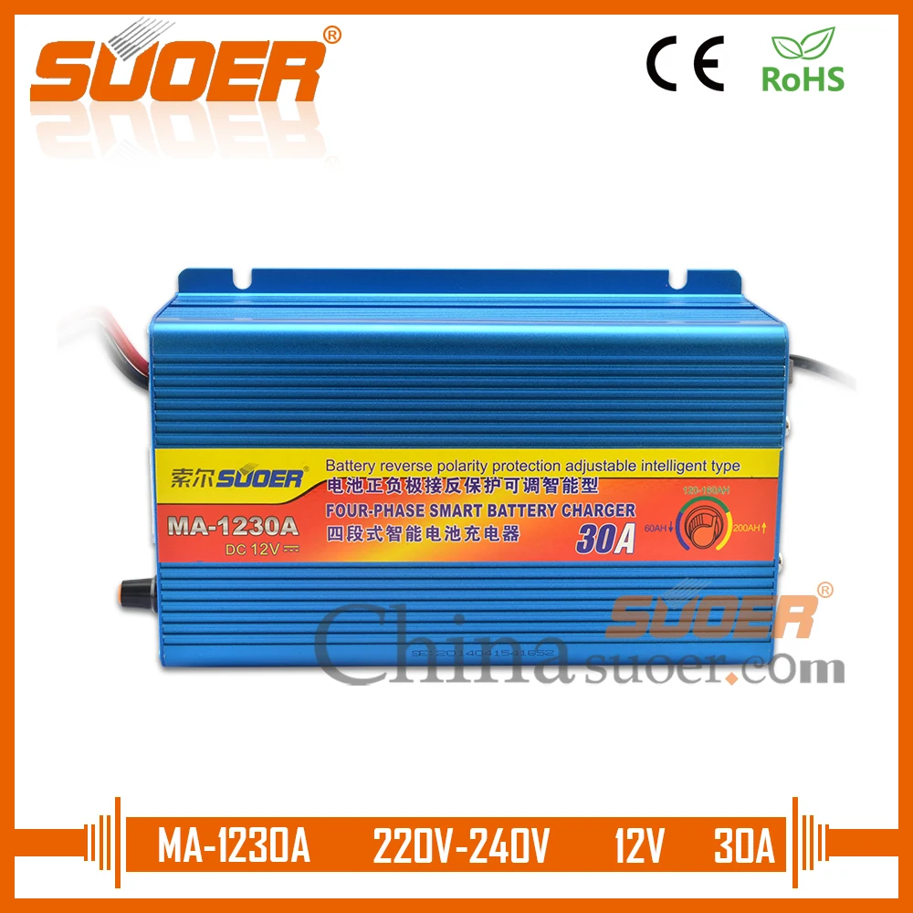 Suoer【Battery charger 】Charger 30A 12V Universal Battery Charger Car battery charger(MA-1230A)
Suoer【Battery charger 】Charger 30A 12V Universal Battery Charger Car battery charger(MA-1230A)