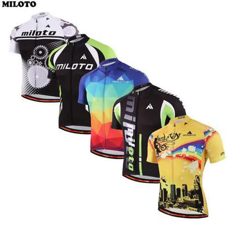 MILOTO Team Велоспорт Джерси дышащая Ropa Ciclismo мужская Топ велосипед с коротким рукавом