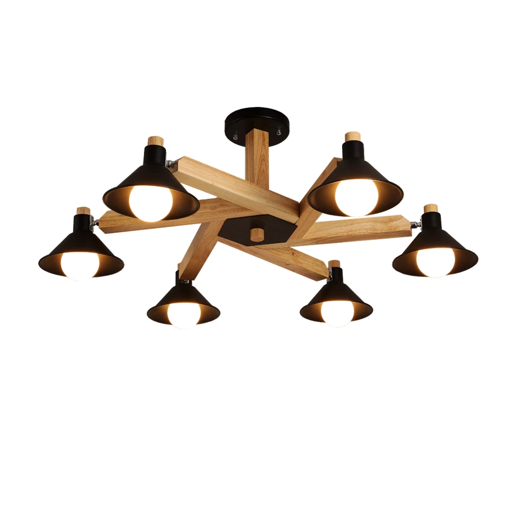 Nordic Design Modern LED Black White Wood Chandeliers Lighting for Indoor Home Living Room Bedroom
Nordic Design Modern LED Black White Wood Chandeliers Lighting for Indoor Home Living Room Bedroom