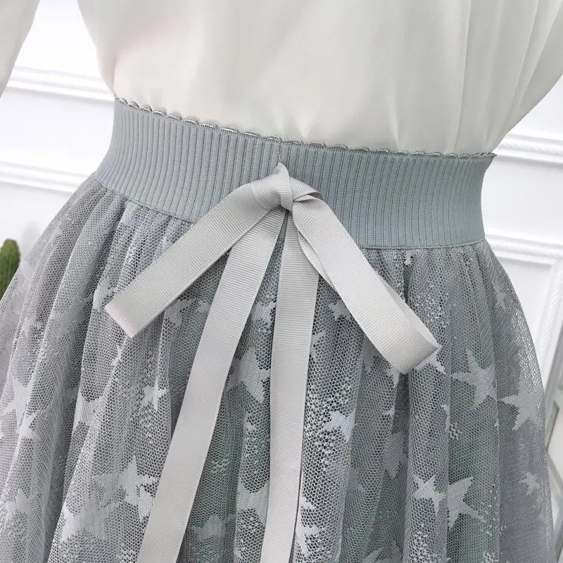 Zuolunouba Summer White Lace Women Skirt Casual Elastic Waist Lacing Bow Star Prints Harajuku Mini Skirts Female
Zuolunouba Summer White Lace Women Skirt Casual Elastic Waist Lacing Bow Star Prints Harajuku Mini Skirts Female