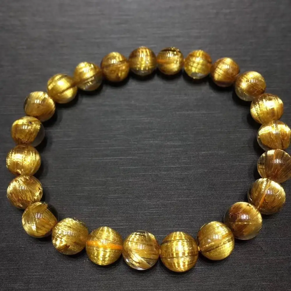 8mm Natural Gold Rutilated Bracelet For Women Men Brazil Wealth Titanium Round Beads Healing Love Gift Jewelry Strands AAAAA
8mm Natural Gold Rutilated Bracelet For Women Men Brazil Wealth Titanium Round Beads Healing Love Gift Jewelry Strands AAAAA