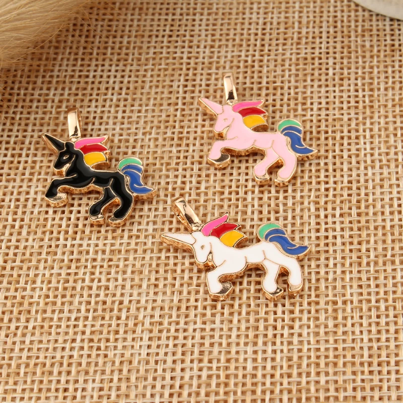 10pcs/pack DIY Chunky Enamel Unicorn Pendant Jewelry Findings Gold Color Charms Handmade Necklace Girls Kids Accessory C33
10pcs/pack DIY Chunky Enamel Unicorn Pendant Jewelry Findings Gold Color Charms Handmade Necklace Girls Kids Accessory C33