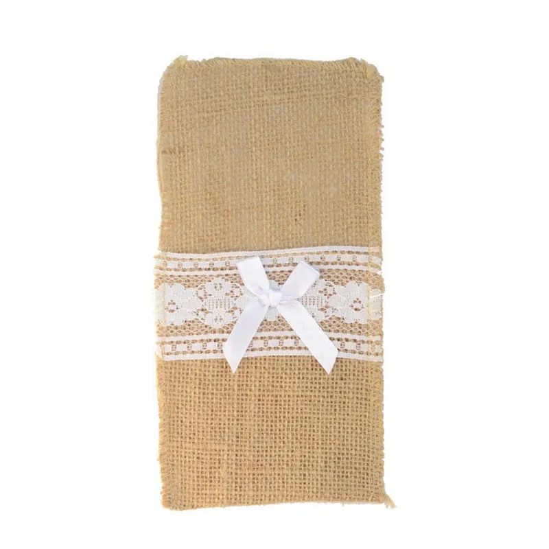 10/50/100 pcs Burlap Lace Cutlery Pouch Holder Bag Hessian Rustic Jute Tableware Party Supplies Picnic Party Wedding Decoration
10/50/100 pcs Burlap Lace Cutlery Pouch Holder Bag Hessian Rustic Jute Tableware Party Supplies Picnic Party Wedding Decoration