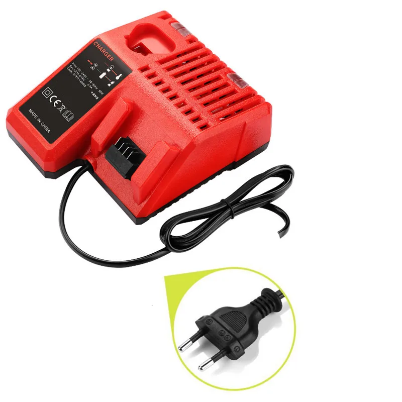 Сменное зарядное устройство для электроинструмента Milwaukee M12, 12 В, 48-59-2401, 48-11-2402, 14,4-18 в, зарядное устройство с европейской вилкой M18
Сменное зарядное устройство для электроинструмента Milwaukee M12, 12 В, 48-59-2401, 48-11-2402, 14,4-18 в, зарядное устройство с европейской вилкой M18