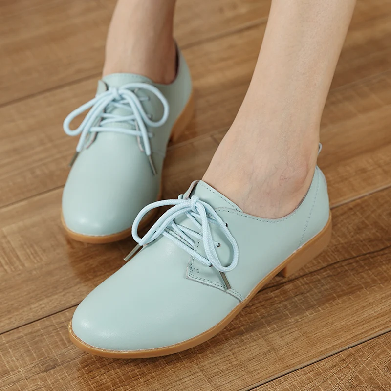 MIUBU Classic Women Genuine Leather Flat Oxfords Shoes Casual Solid Lace Up Ladies Flats Women Shoes Mocassin Femme
MIUBU Classic Women Genuine Leather Flat Oxfords Shoes Casual Solid Lace Up Ladies Flats Women Shoes Mocassin Femme