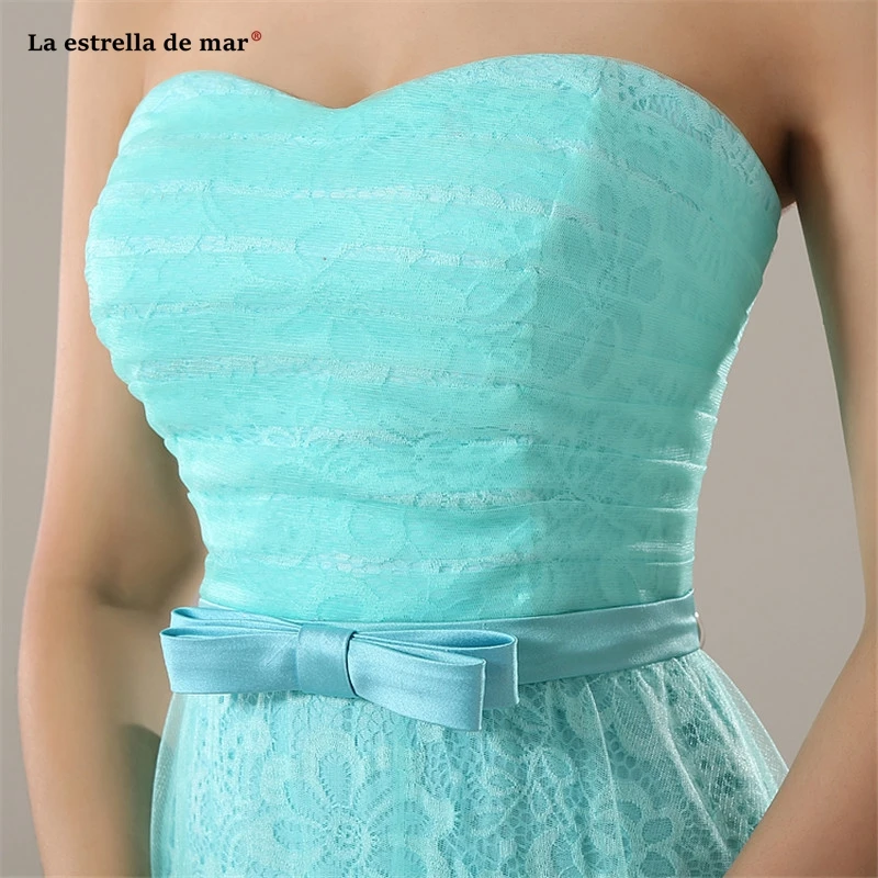 Robe demoiselle d'honneur best selling lace StraplessA Line Royal blue turquoise mint green pink bridesmaid dresses under $ 50
Robe demoiselle d'honneur best selling lace StraplessA Line Royal blue turquoise mint green pink bridesmaid dresses under $ 50