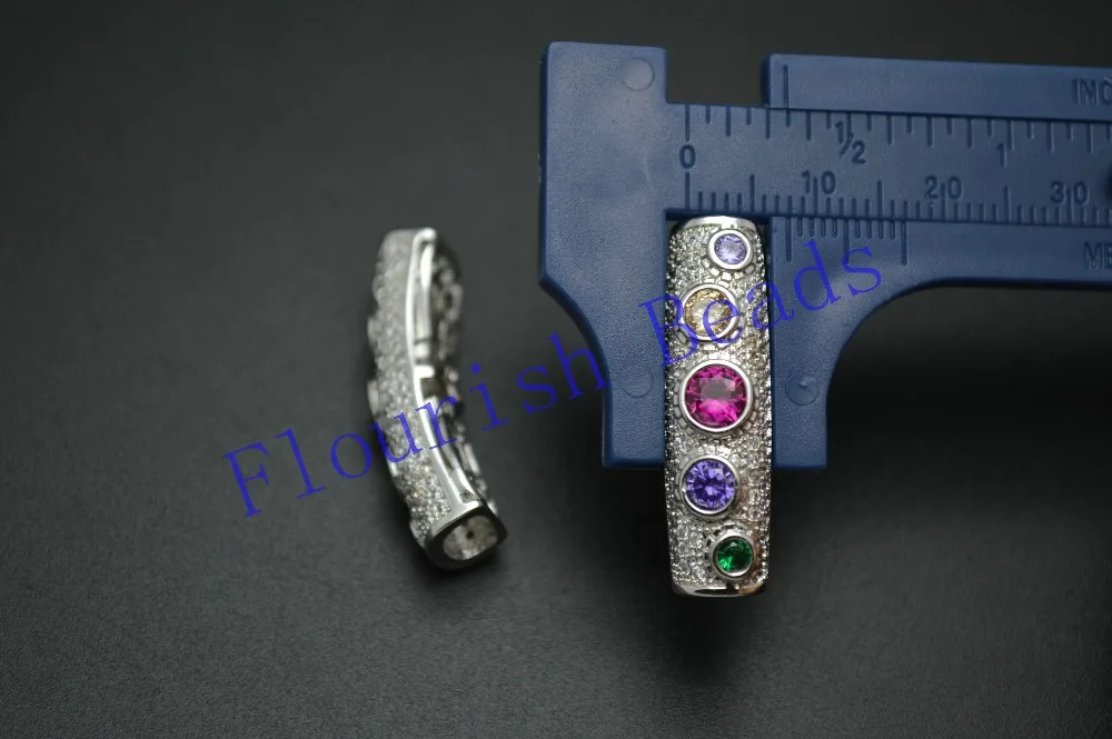 High Quality Paved Colorful CZ Zircon 8x29mm Curved Tube Charm Beads Jewelry Findings fit Necklace making 5pc/lot Free shipping
High Quality Paved Colorful CZ Zircon 8x29mm Curved Tube Charm Beads Jewelry Findings fit Necklace making 5pc/lot Free shipping